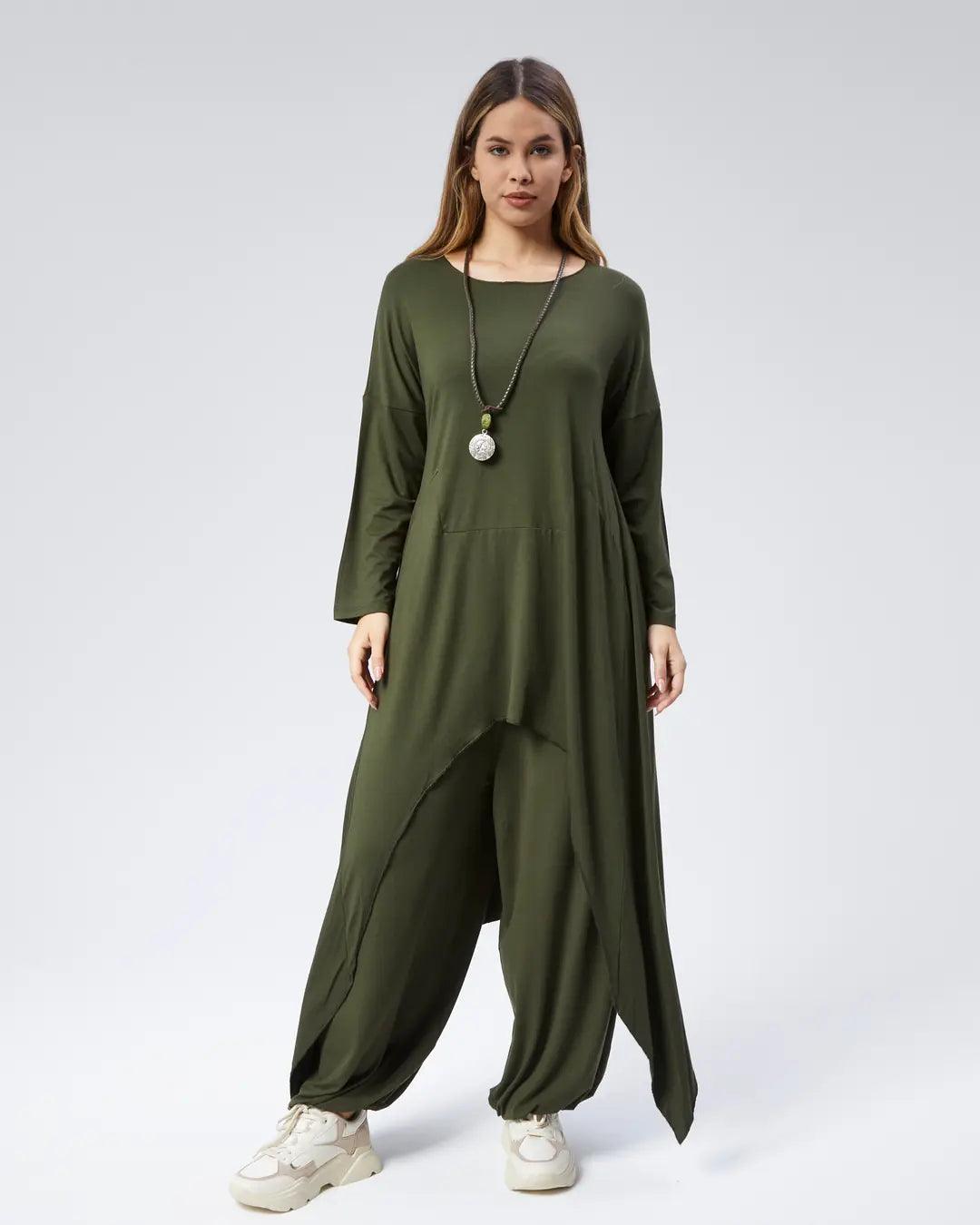 Khaki Tunic Dress