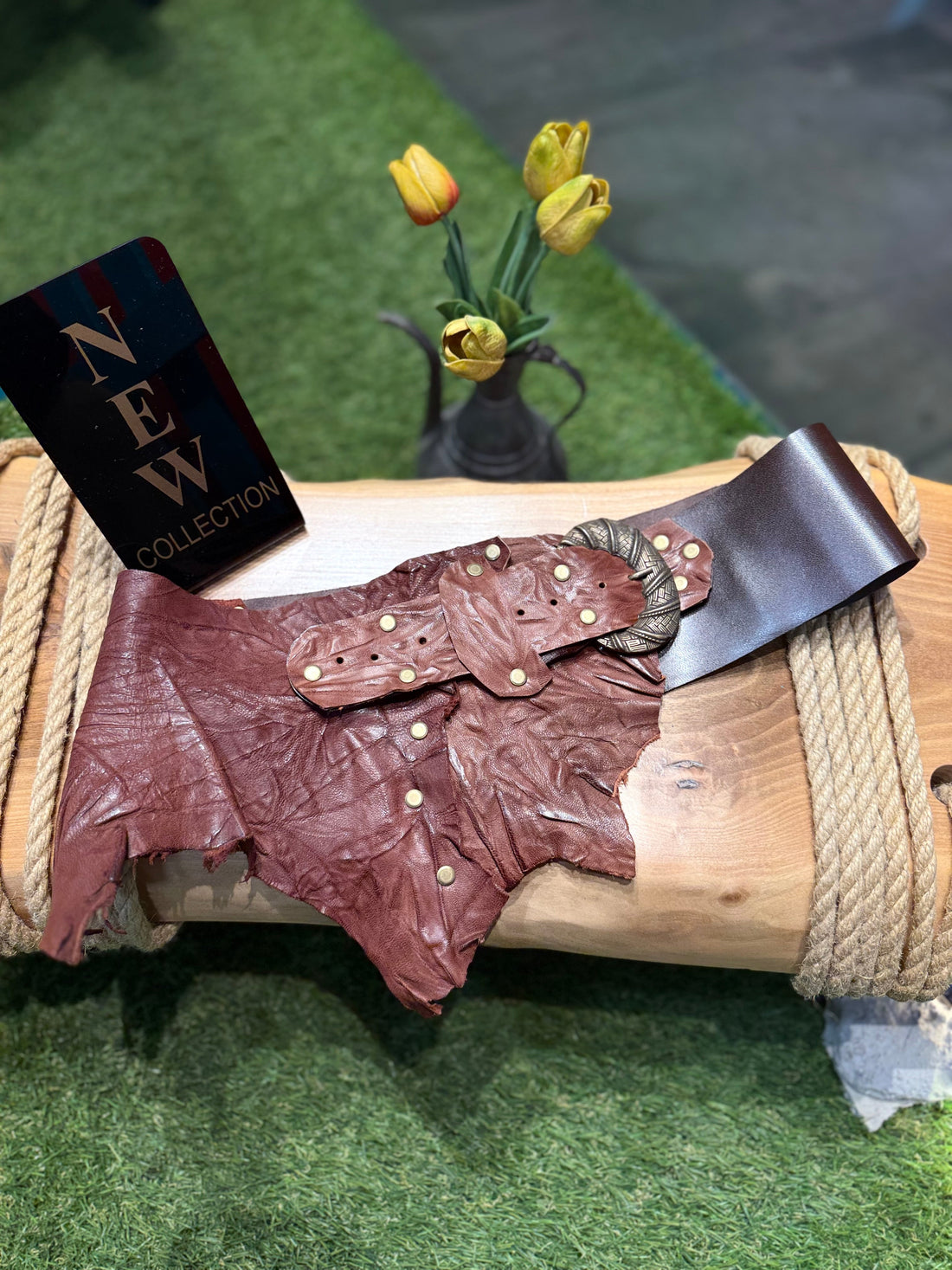 Aelwen Luxe El Yapımı Deri Kemer Aksesuar > Kemer butik bohem giyim – Yılday Gür Butik Üsküdar Emaar