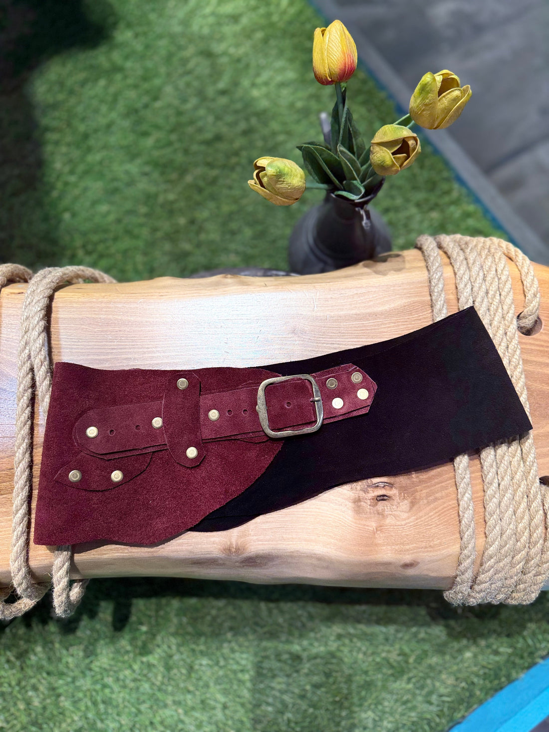 Almandine El Yapımı Nubuk Kemer Aksesuar > Kemer butik bohem giyim – Yılday Gür Butik Üsküdar Emaar