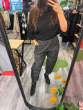 Antrasit Kırçıllı Balon Jean Pantolon – Bohem Tarz Kadın Giyim Tasarım | Yılday Gür Butik