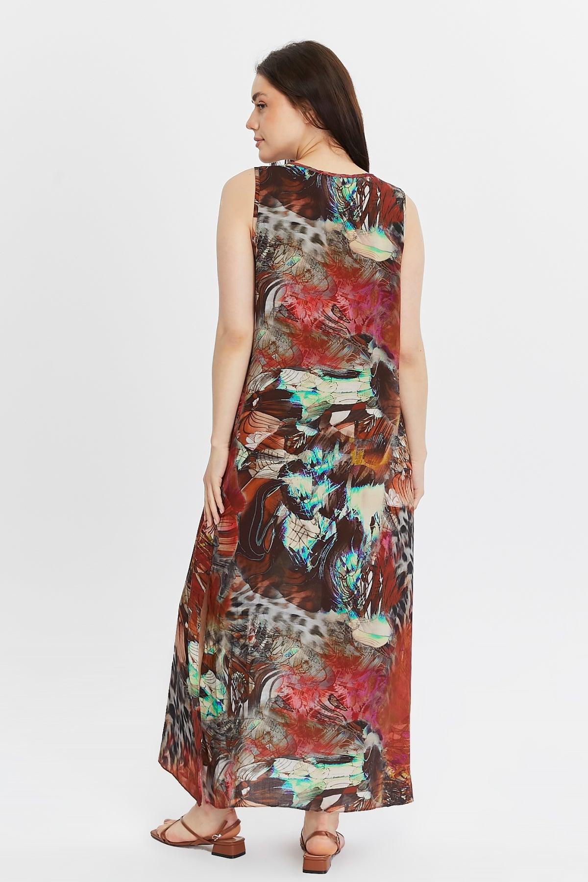 Askılı Bisiklet Yaka Kahverengi Elbise Giyim > Elbise butik bohem giyim – Yılday Gür Butik Üsküdar Emaar