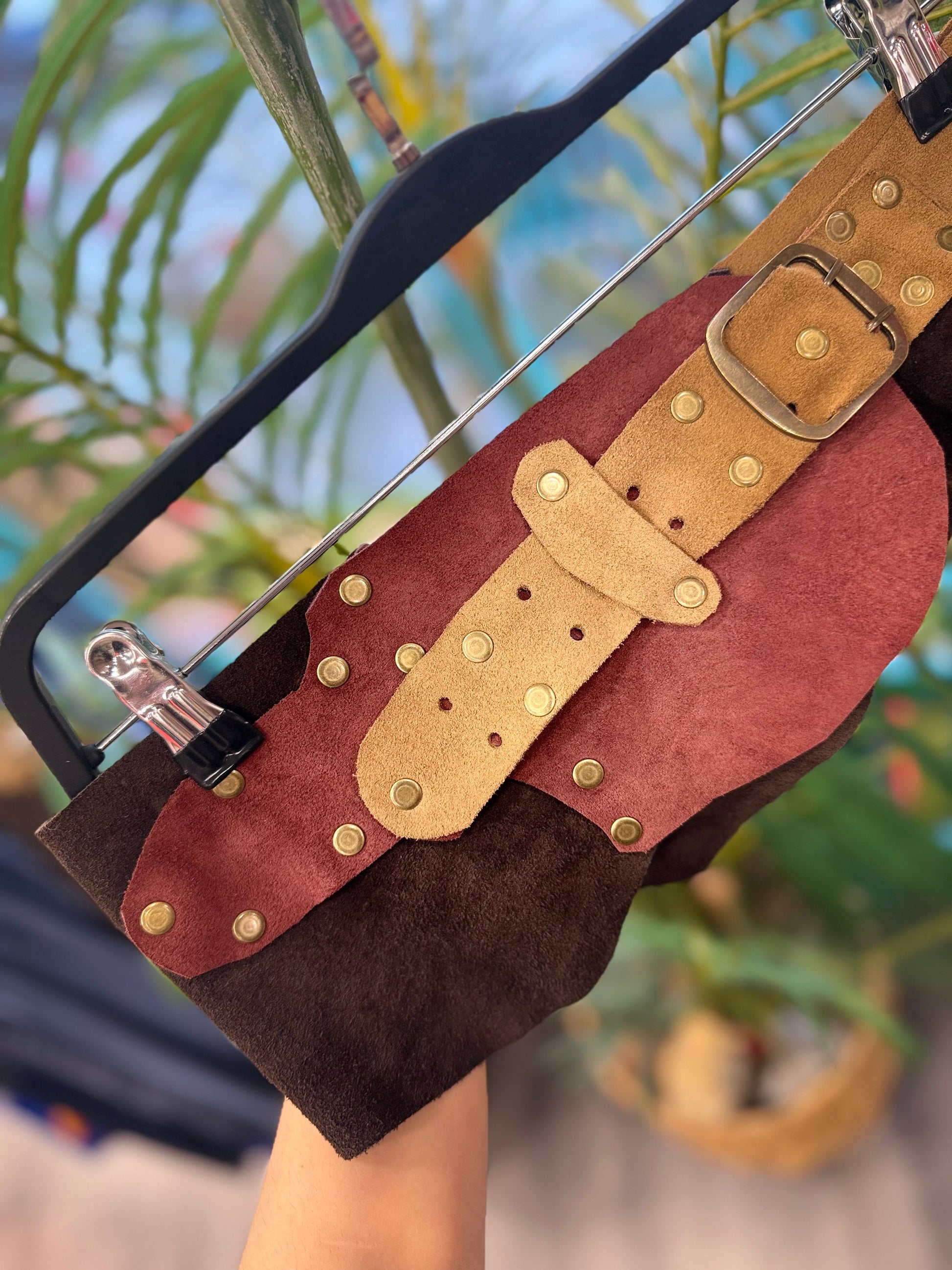 Brunelle Deri Kemer | Çift Tonlu El Yapımı Bohem Tasarım Aksesuar > Kemer butik bohem giyim – Yılday Gür Butik Üsküdar Emaar