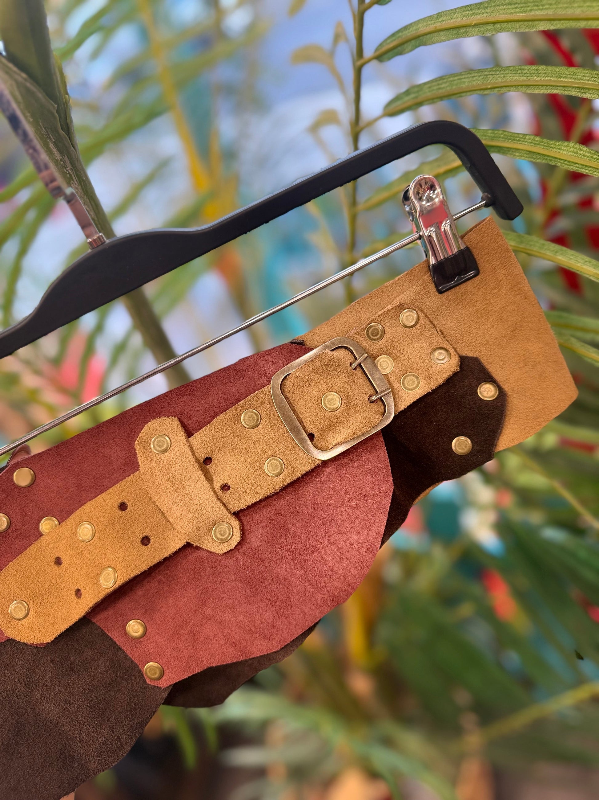 Brunelle Deri Kemer | Çift Tonlu El Yapımı Bohem Tasarım Aksesuar > Kemer butik bohem giyim – Yılday Gür Butik Üsküdar Emaar