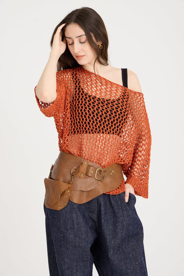 Carmel El Yapımı Cep Detaylı Deri Kemer Aksesuar > Kemer butik bohem giyim – Yılday Gür Butik Üsküdar Emaar