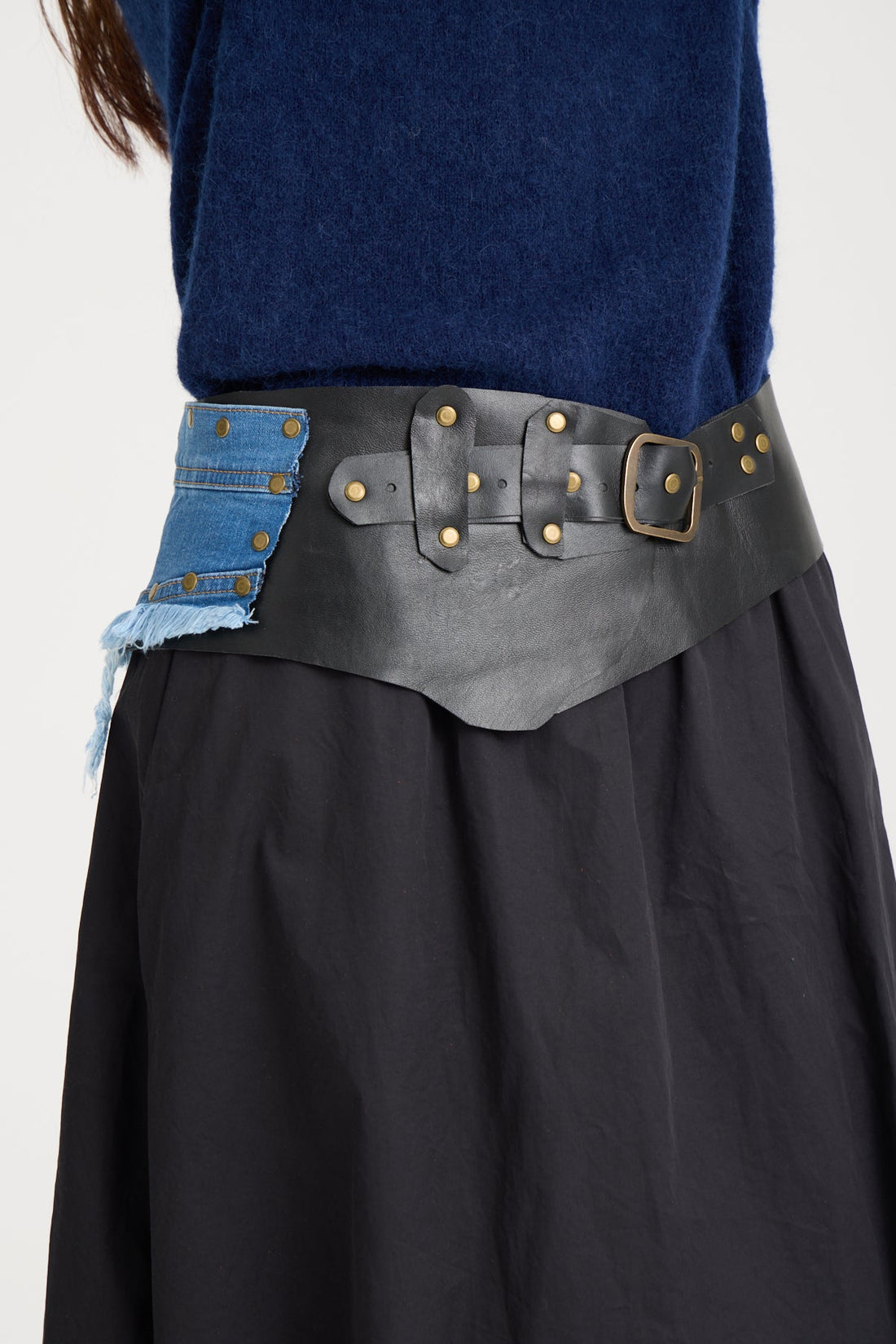 Chestler El Yapımı Denim Deri Kemer Aksesuar > Kemer butik bohem giyim – Yılday Gür Butik Üsküdar Emaar