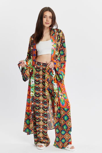 Çiçek Desenli Kimono – Bohem Tarz Kadın Giyim Tasarım | Yılday Gür Butik