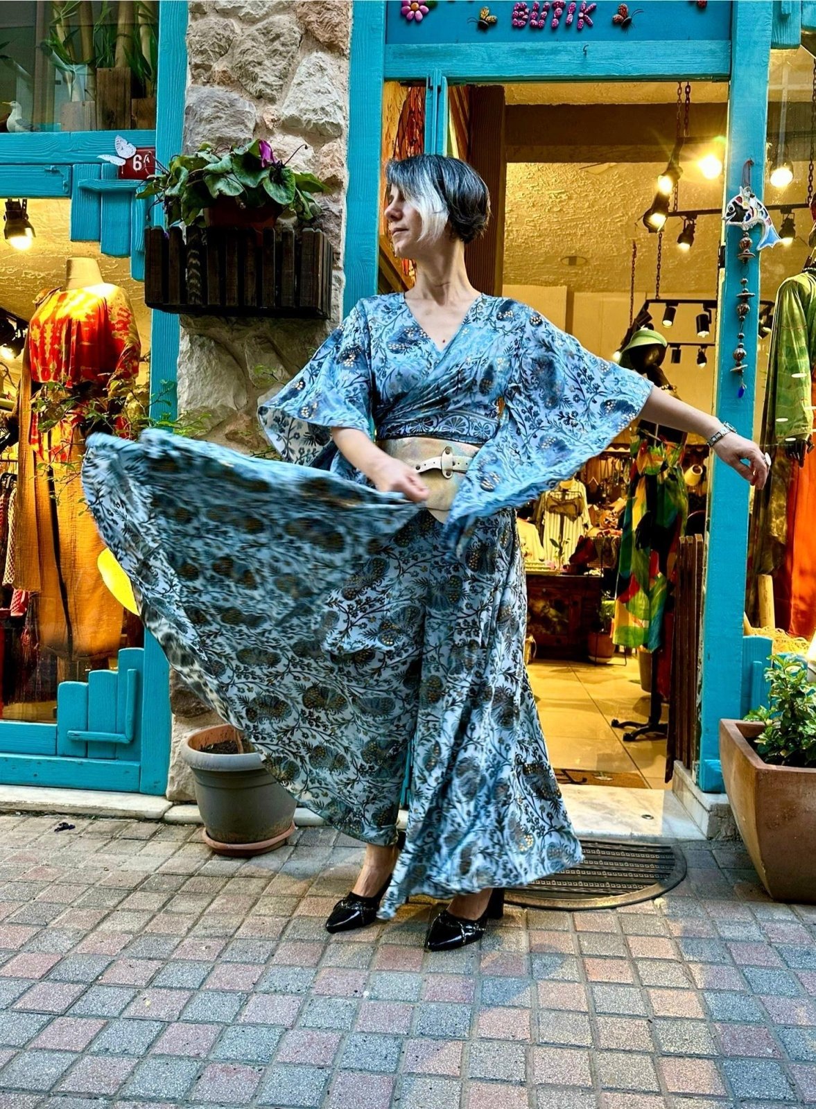 Çiçek Desenli Takım Elbiseler butik bohem giyim – Yılday Gür Butik Üsküdar Emaar