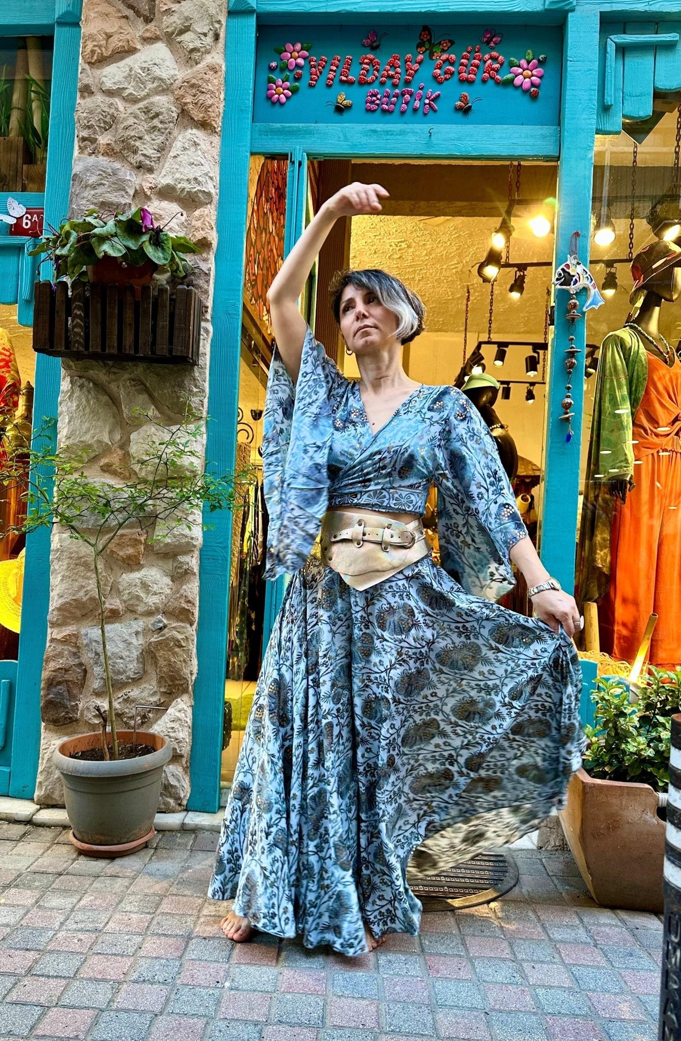 Çiçek Desenli Takım Elbiseler butik bohem giyim – Yılday Gür Butik Üsküdar Emaar