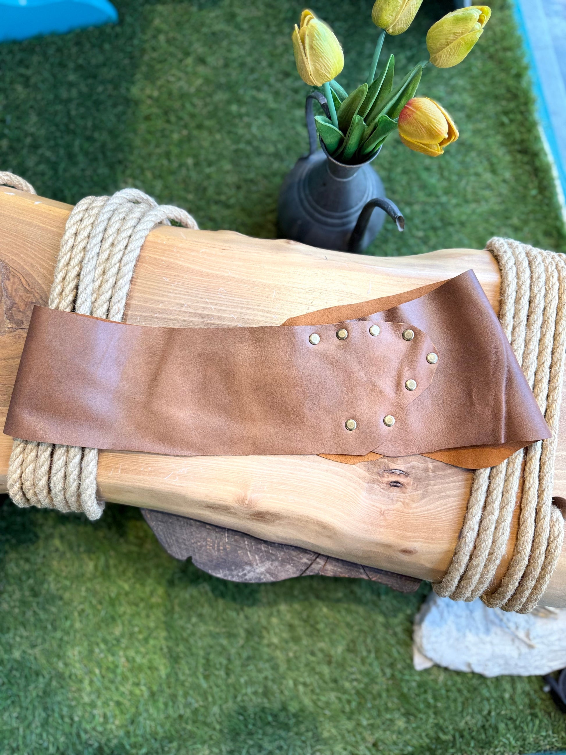 Colette El Yapımı Hakiki Deri Bohem Korse Kemer – Bohem Tarz Kadın Giyim Tasarım | Yılday Gür Butik