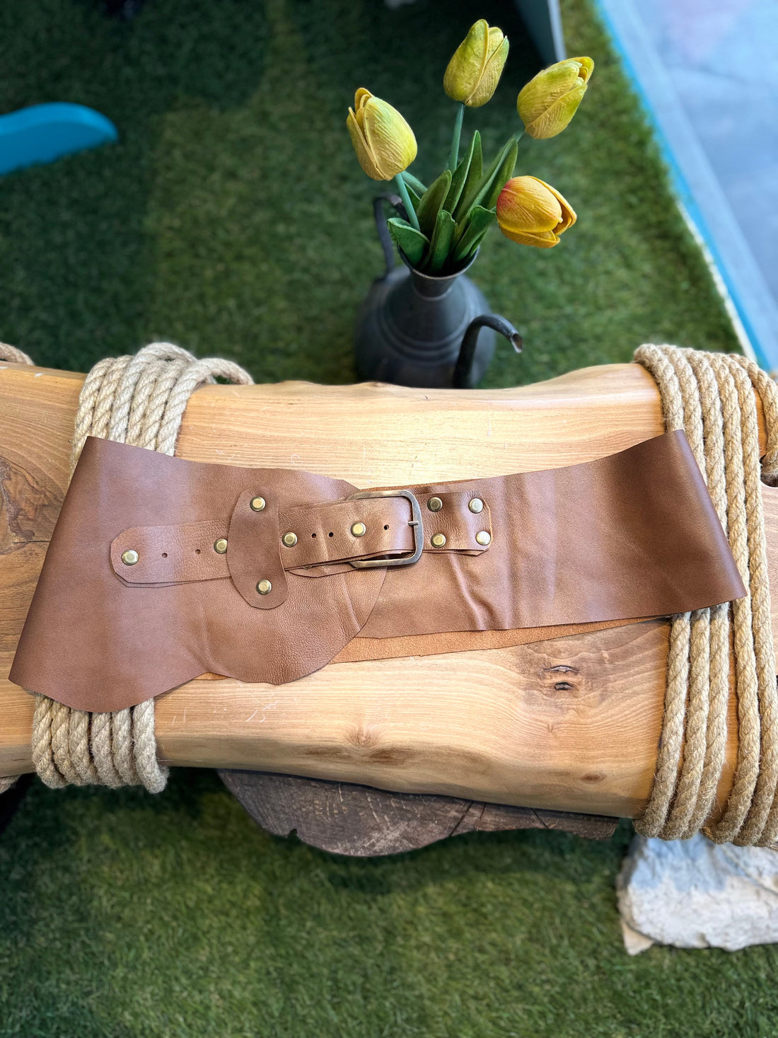 Colette El Yapımı Hakiki Deri Bohem Korse Kemer – Bohem Tarz Kadın Giyim Tasarım | Yılday Gür Butik