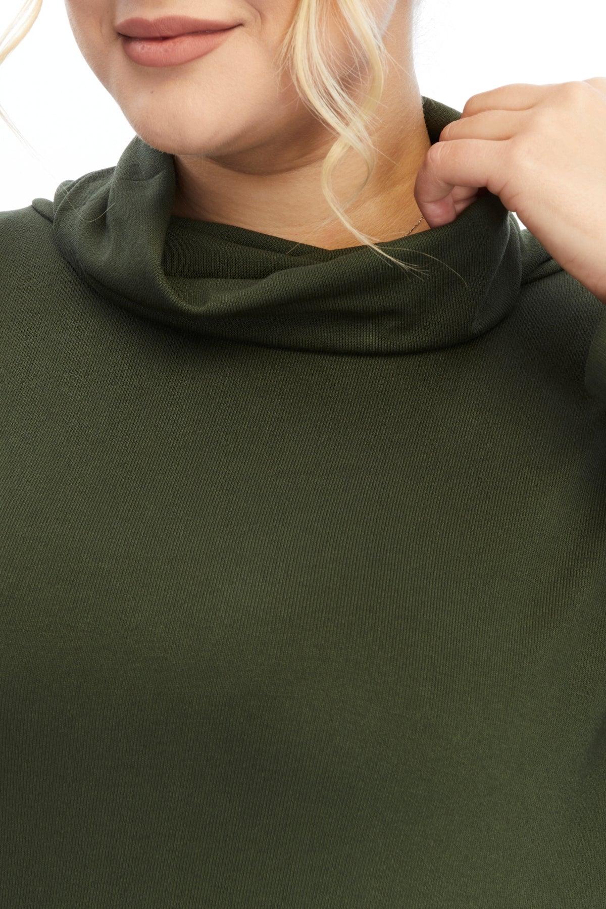 Degaje Yaka Haki Bluz – Bohem Tarz Kadın Giyim Tasarım | Yılday Gür Butik
