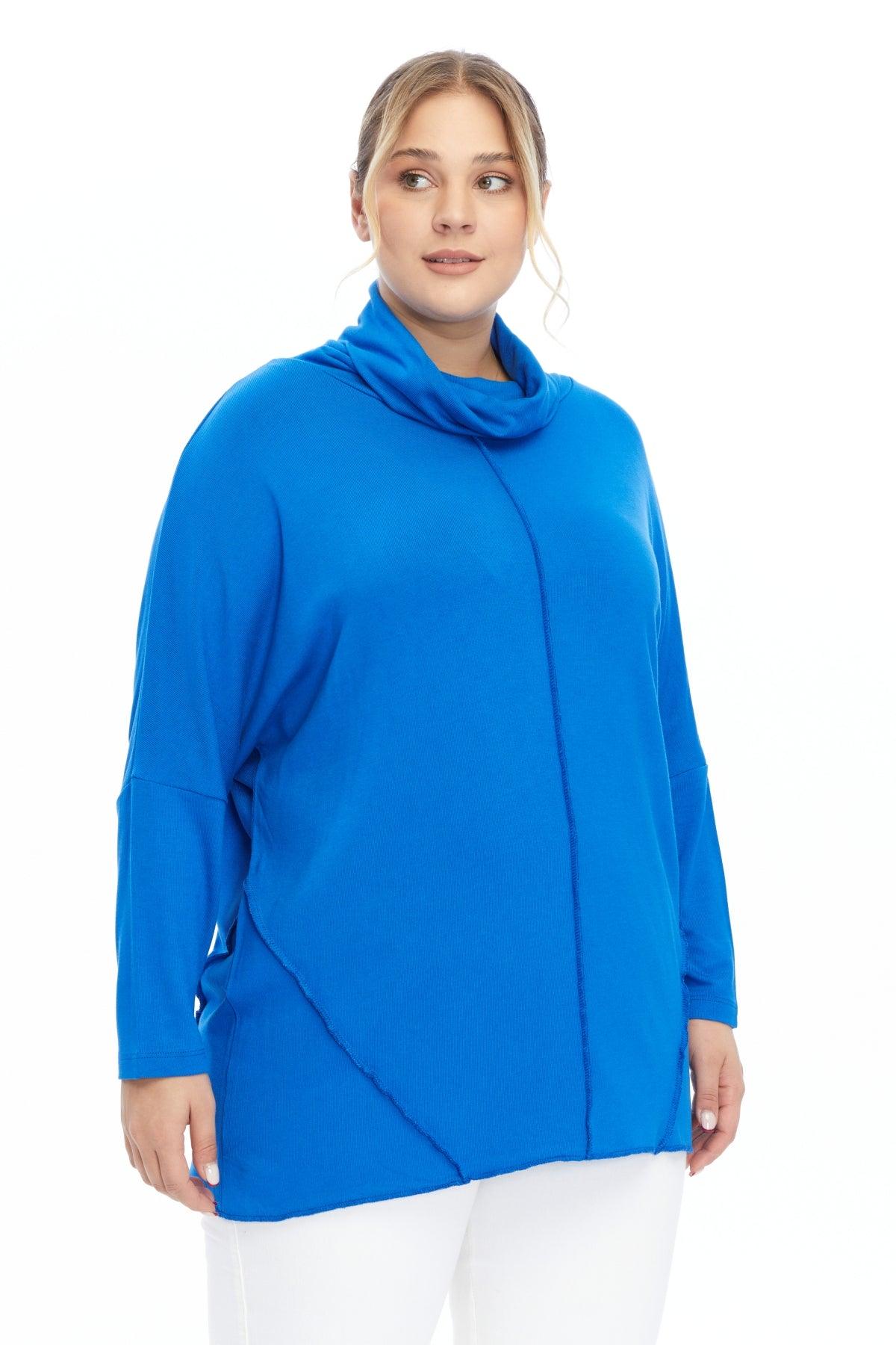 Degaje Yaka Triko Mavi Bluz Giyim > Bluzlar butik bohem giyim – Yılday Gür Butik