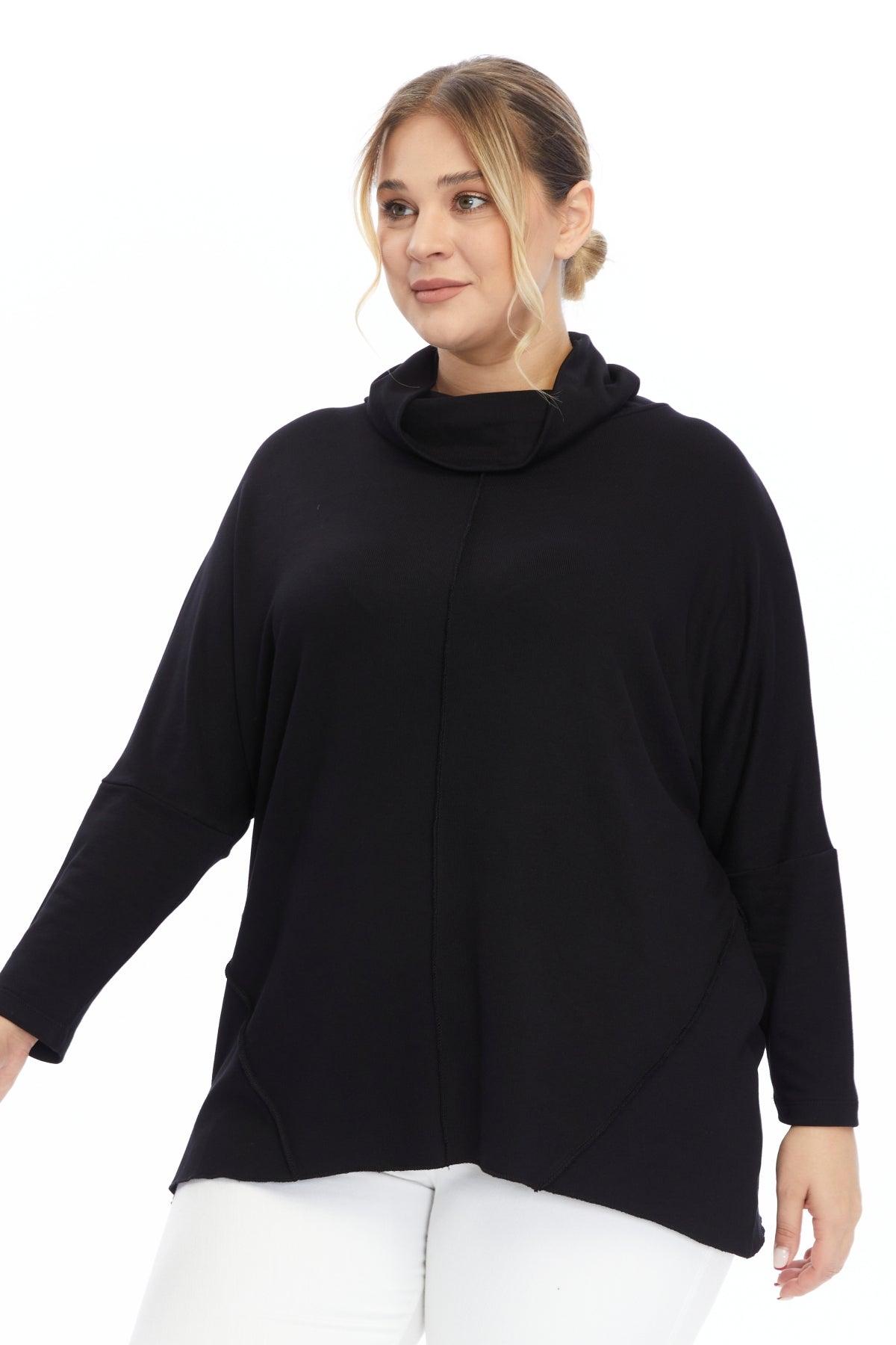 Degaje Yaka Triko Siyah Bluz butik bohem giyim – Yılday Gür Butik Üsküdar Emaar