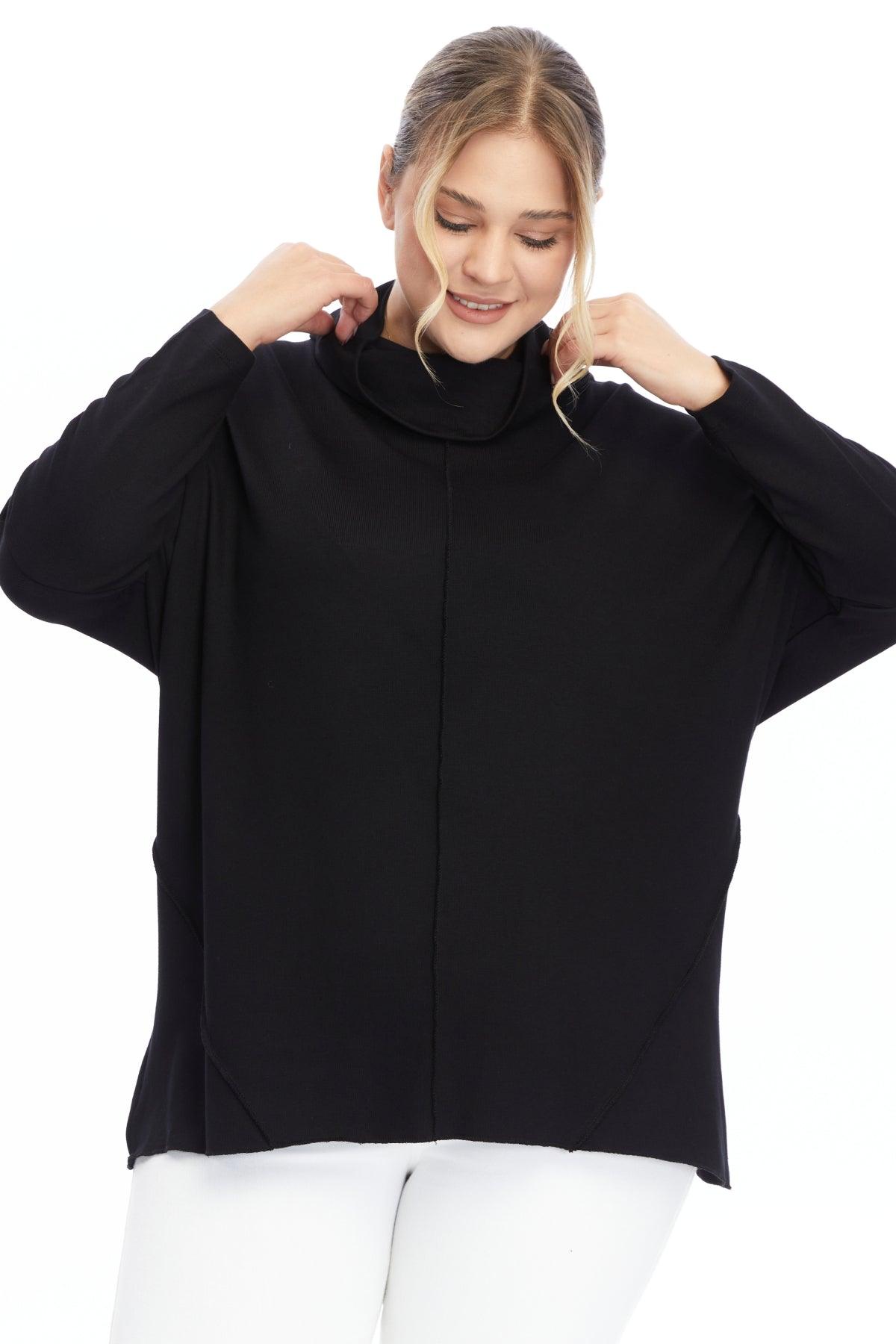 Degaje Yaka Triko Siyah Bluz butik bohem giyim – Yılday Gür Butik Üsküdar Emaar