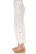 Düğme Detaylı Beyaz Müslin Pantolon Giyim > Alt Giyim > Pantolon butik bohem giyim – Yılday Gür Butik Üsküdar Emaar