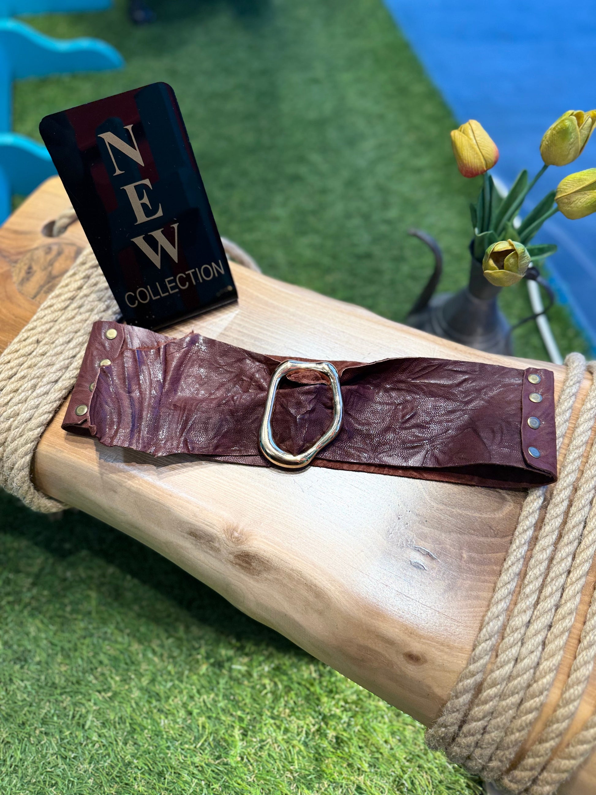 Edith El Yapımı Deri Kemer Aksesuar > Kemer butik bohem giyim – Yılday Gür Butik Üsküdar Emaar