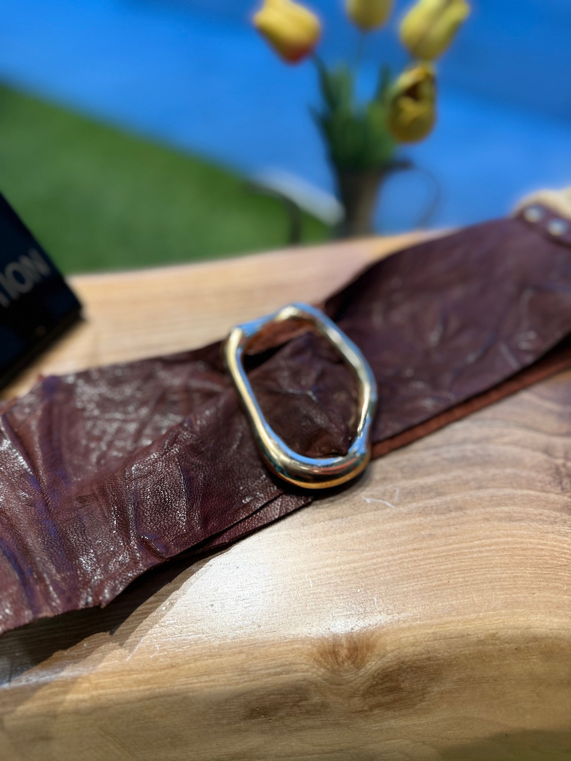 Edith El Yapımı Deri Kemer Aksesuar > Kemer butik bohem giyim – Yılday Gür Butik Üsküdar Emaar