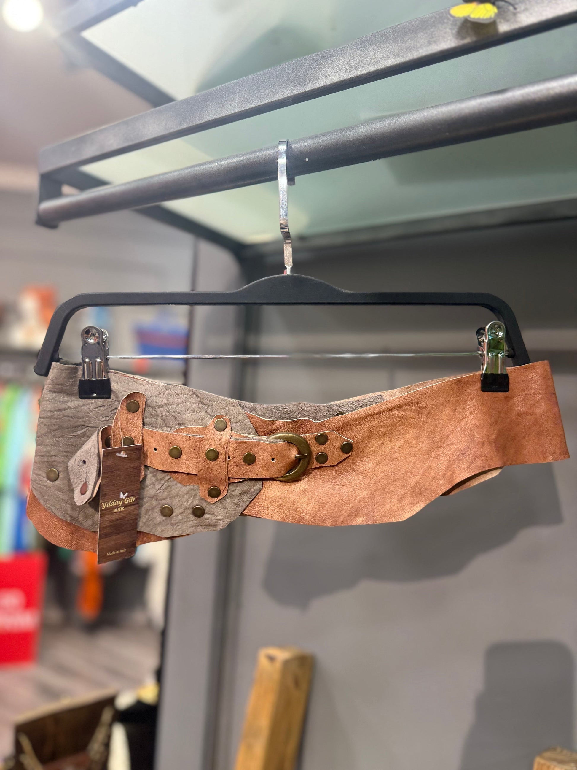 Eleanor Deri Kemer | El Yapımı Vintage Bohem Tasarım Aksesuar > Kemer butik bohem giyim – Yılday Gür Butik Üsküdar Emaar