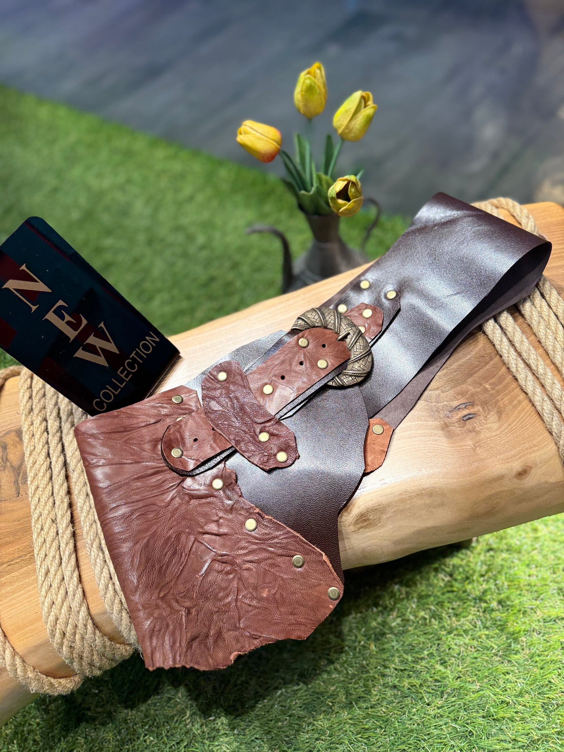 Elowen Luxe El Yapımı Deri Kemer – Bohem Tarz Kadın Giyim Tasarım | Yılday Gür Butik
