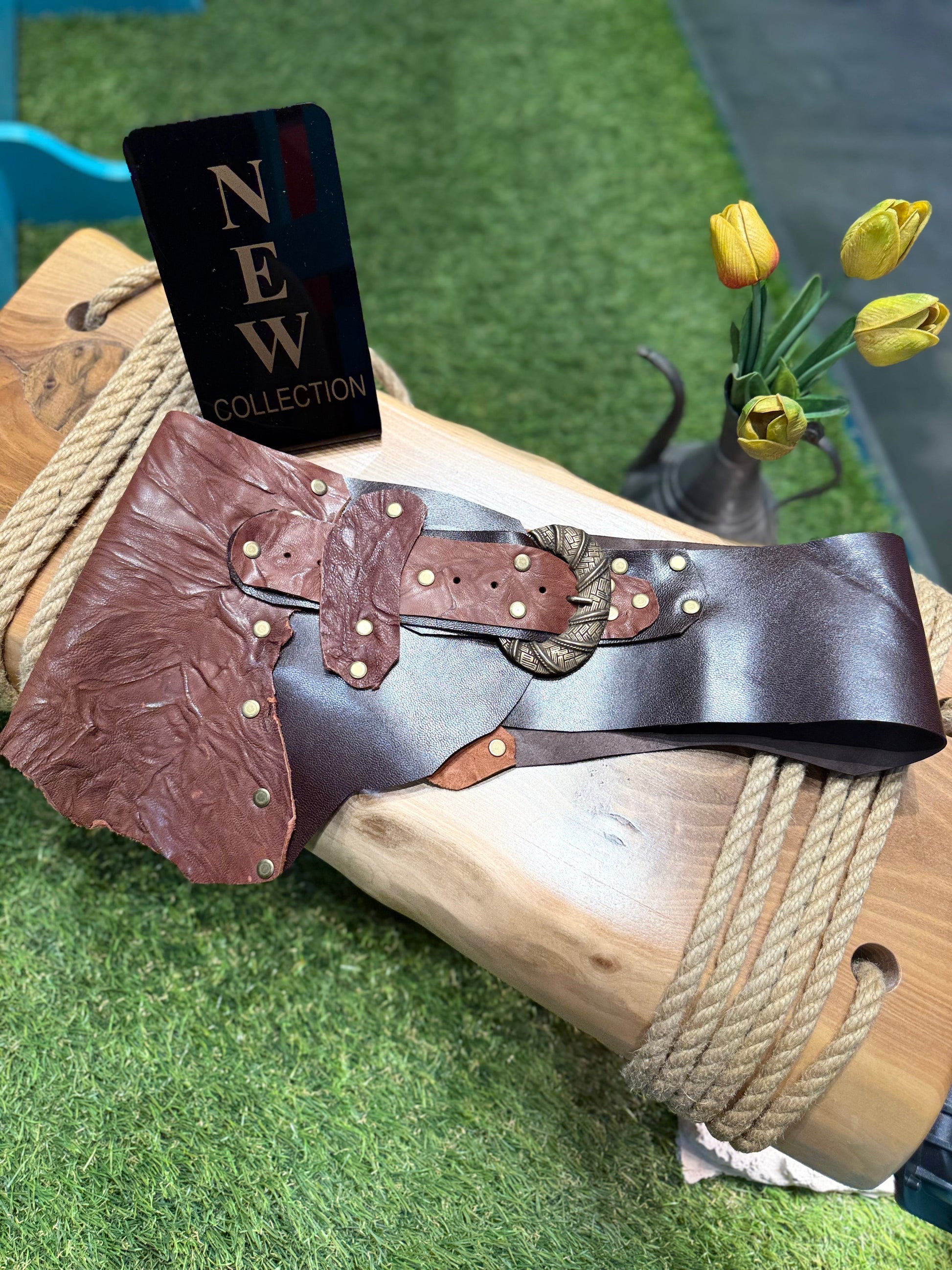 Elowen Luxe El Yapımı Deri Kemer – Bohem Tarz Kadın Giyim Tasarım | Yılday Gür Butik