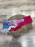 Huxley Denim Nubuk El Yapımı Bohem Kemer – Pembe & Mavi Patchwork Aksesuar > Kemer butik bohem giyim – Yılday Gür Butik Üsküdar Emaar