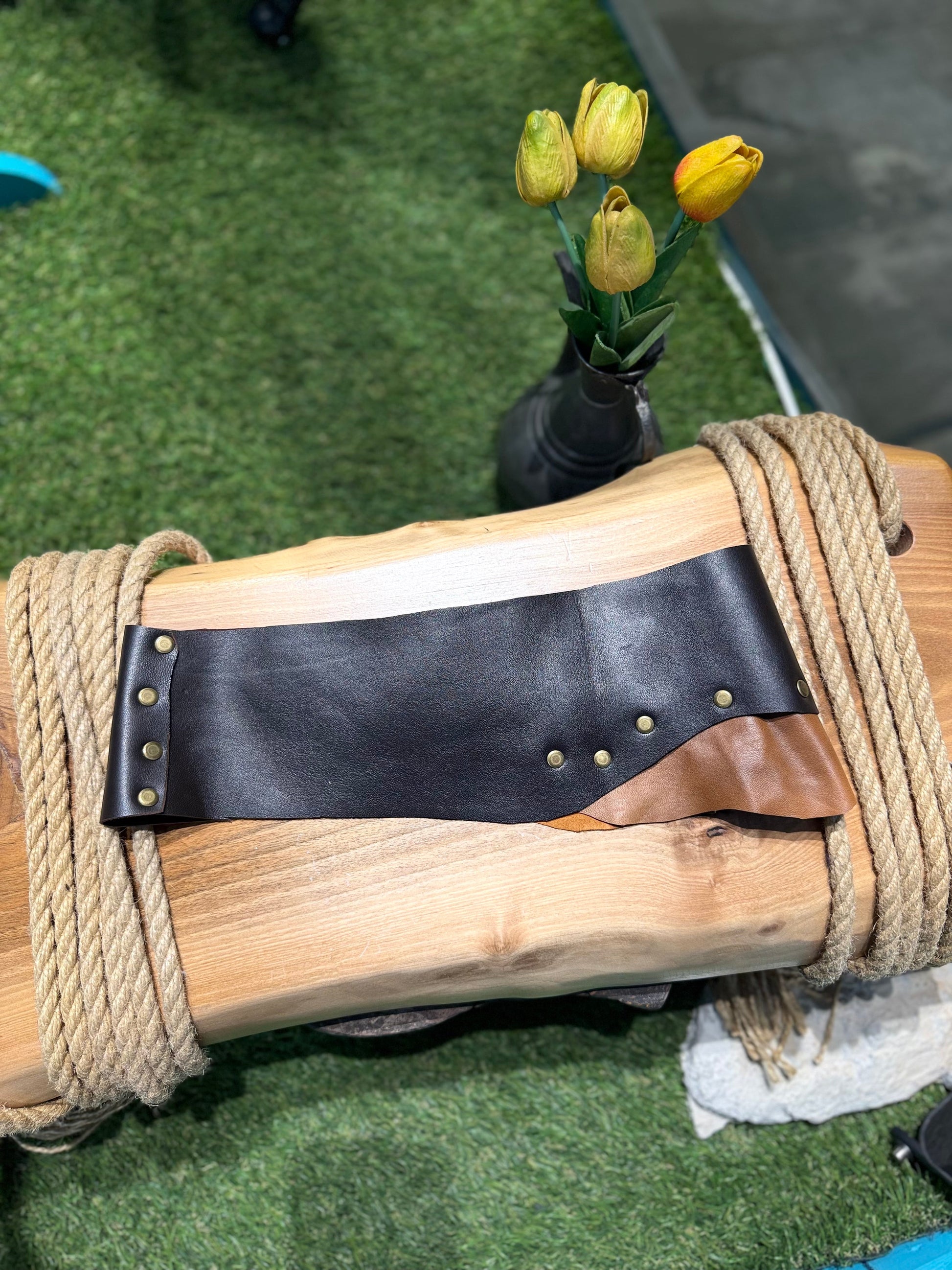 Kael Çift Renk Taba & Acı Kahve Hakiki Deri Tasarım Kemer – Bohem Tarz Kadın Giyim Tasarım | Yılday Gür Butik