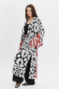 Kırmızı Kol Detaylı Kimono – Bohem Tarz Kadın Giyim Tasarım | Yılday Gür Butik