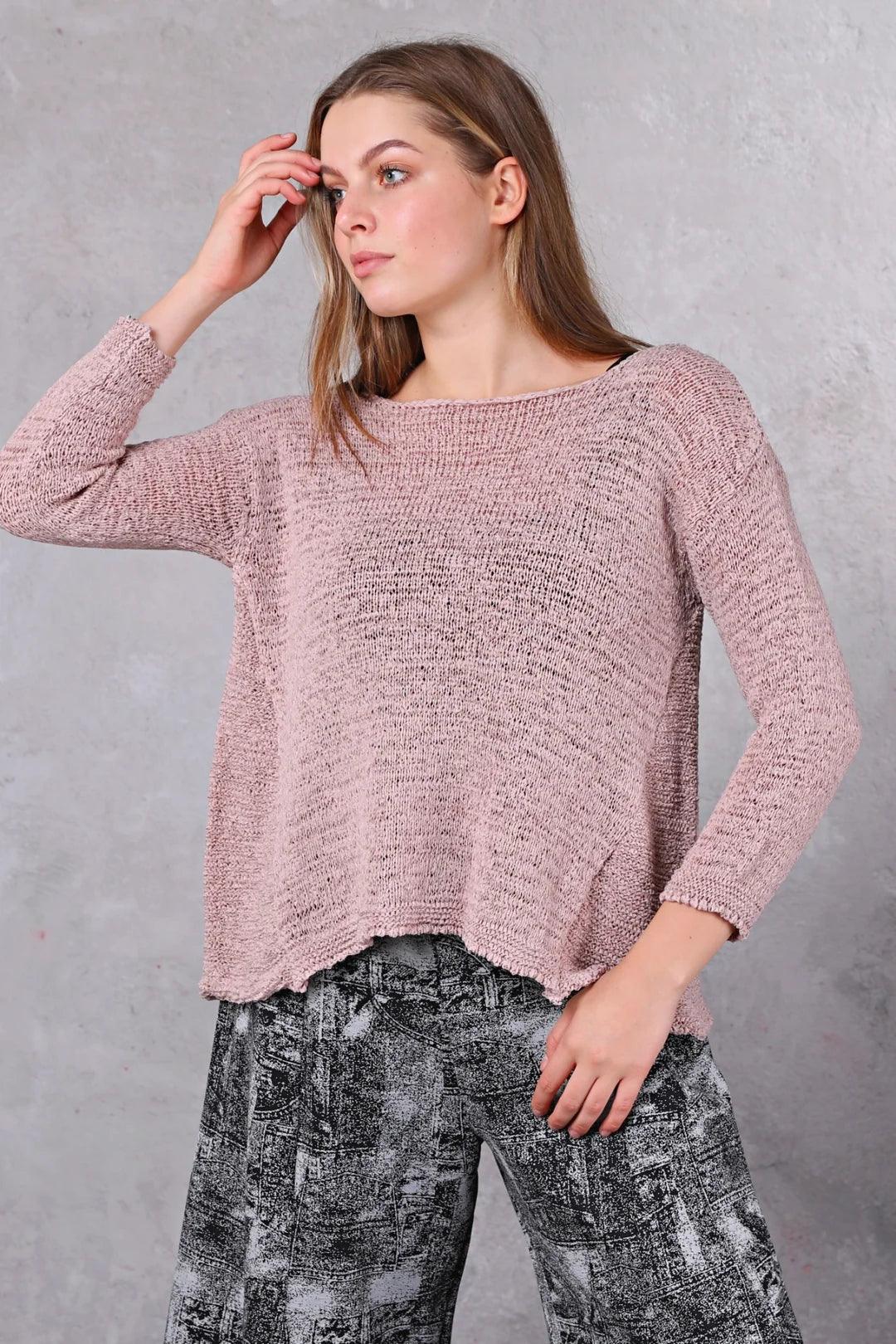 Lila Triko Örme Kazak - Yumuşak ve Şık Tasarım Giyim > Üst Giyim > Kazak & Hırka > Kazak butik bohem giyim – Yılday Gür Butik Üsküdar Emaar