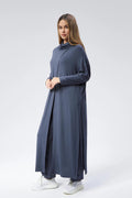 Mavi Triko Degaje Tunik - Şık ve Rahat Tasarım Giyim > Üst Giyim > Bluz & Tunik > Tunik butik bohem giyim – Yılday Gür Butik