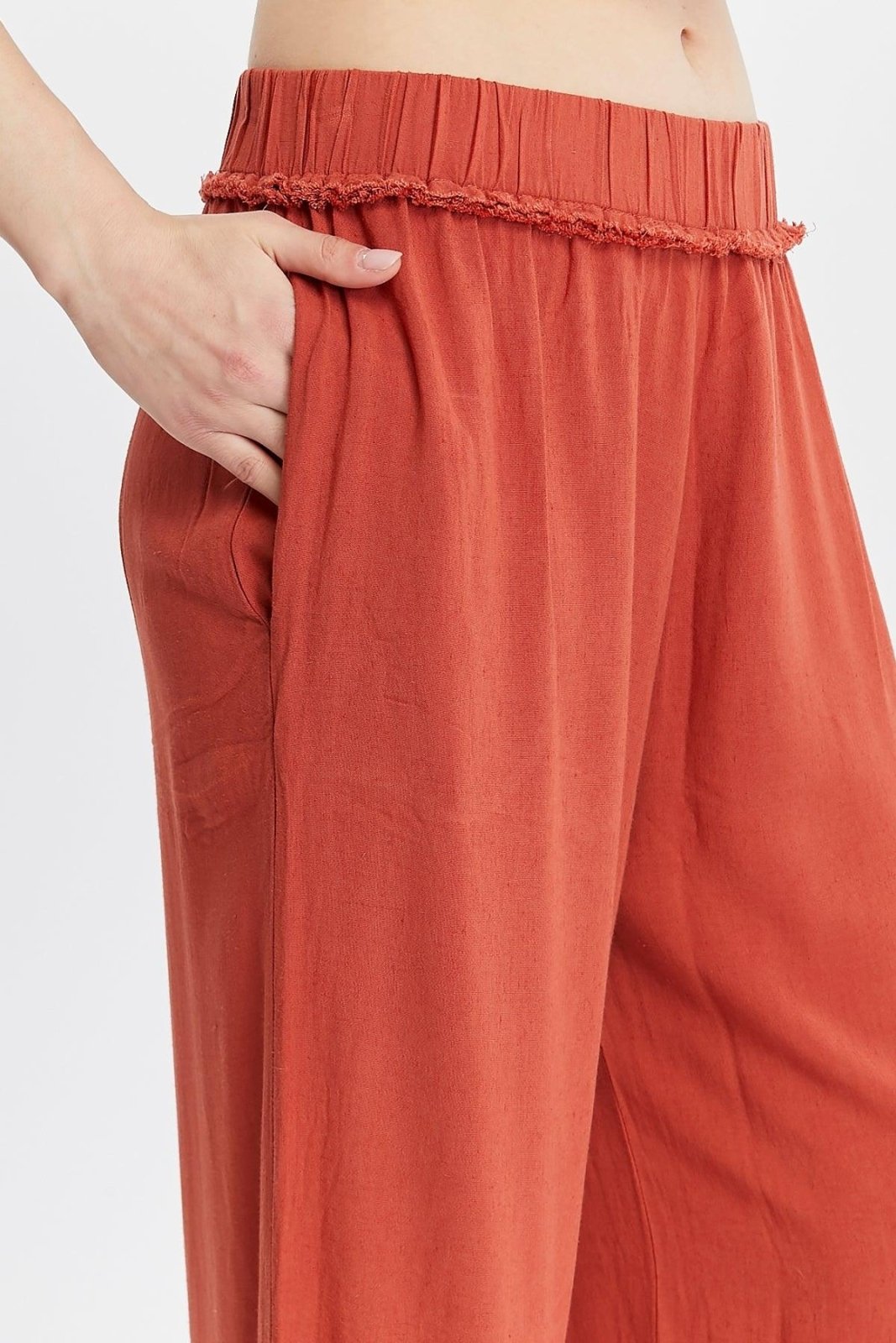Mercan Keten Pantolon – Rahat ve Şık Yaz Tarzı butik bohem giyim – Yılday Gür Butik Üsküdar Emaar