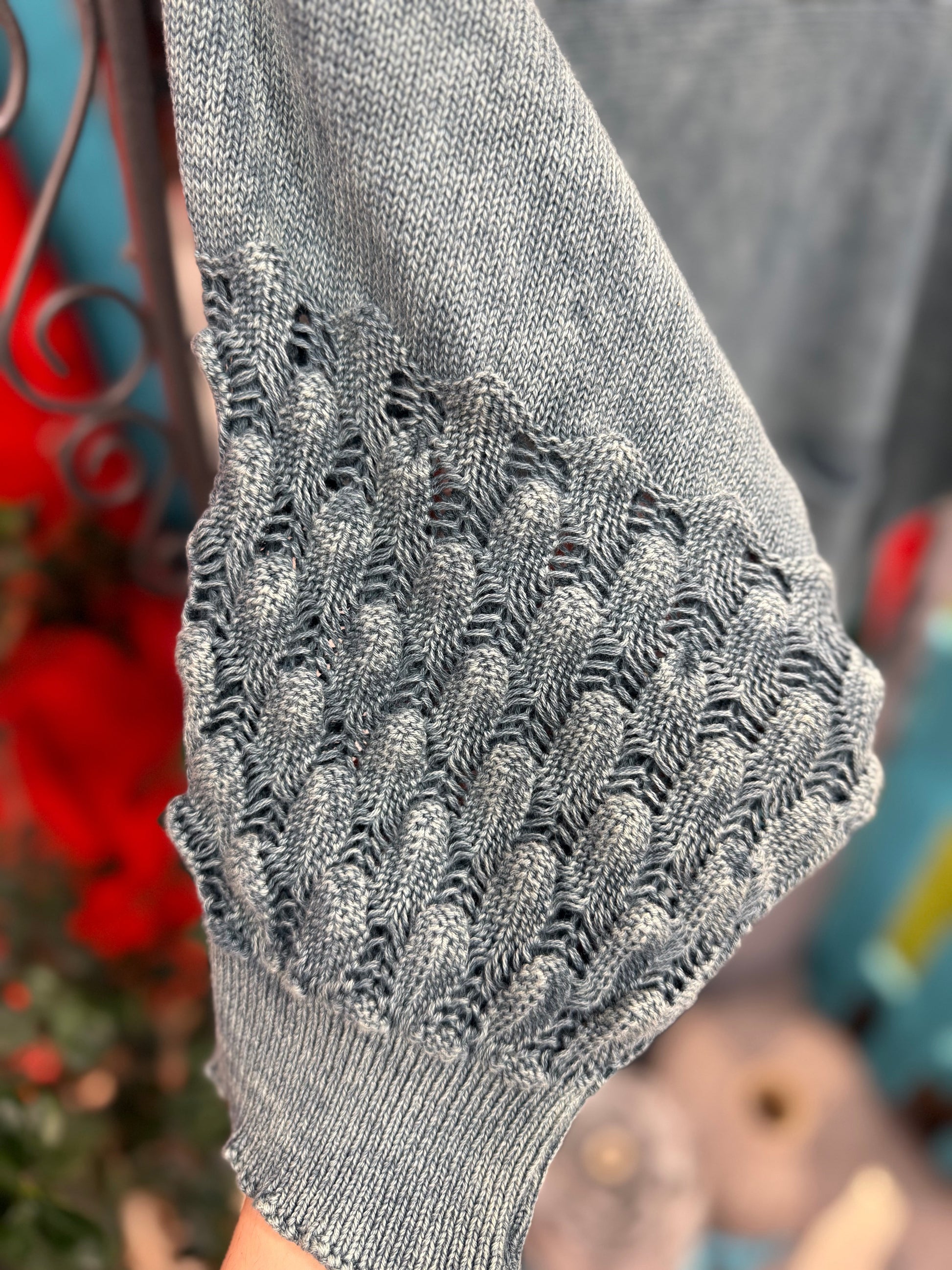 Mint Yeşili Cep Detaylı Ajurlu Yaka Triko Kazak Giyim > Üst Giyim > Kazak & Hırka > Kazak butik bohem giyim – Yılday Gür Butik Üsküdar Emaar