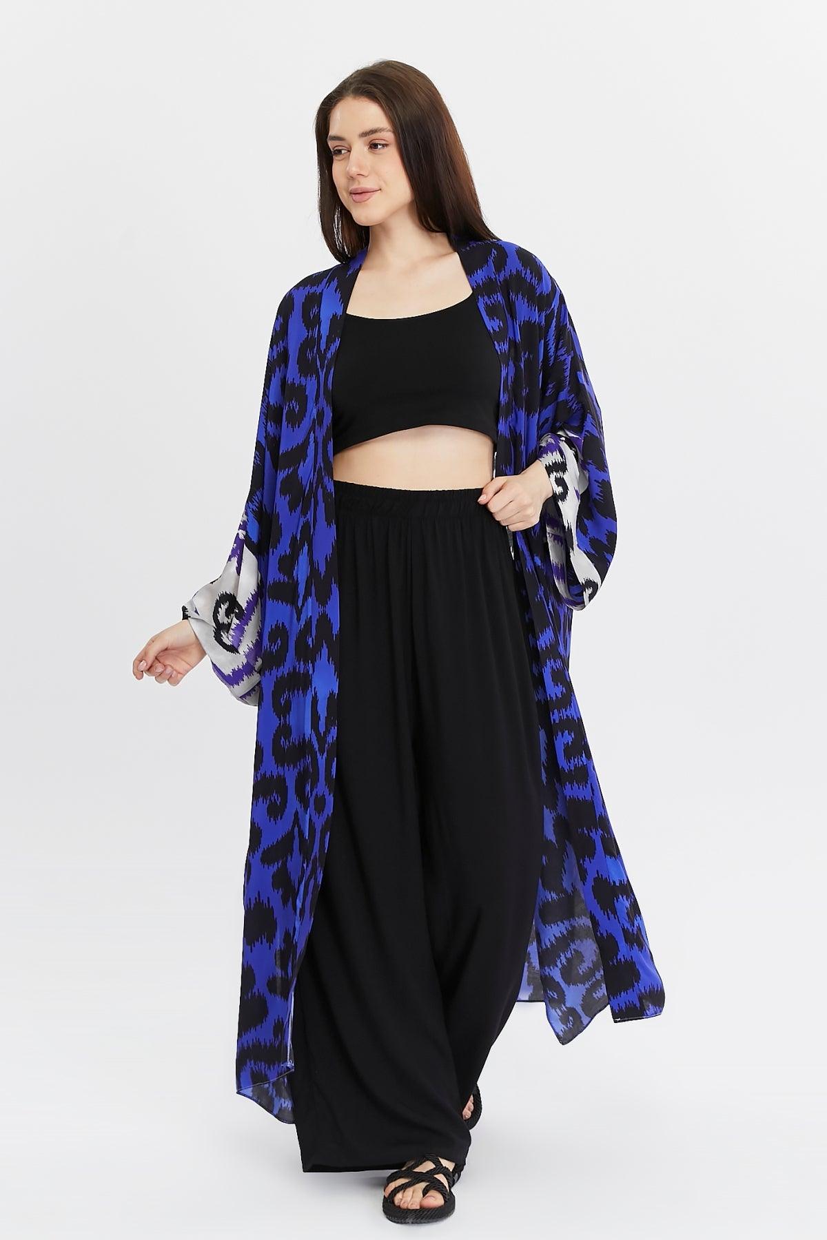 Mor Desenli Kimono Giyim > Kimono & Kaftan butik bohem giyim – Yılday Gür Butik