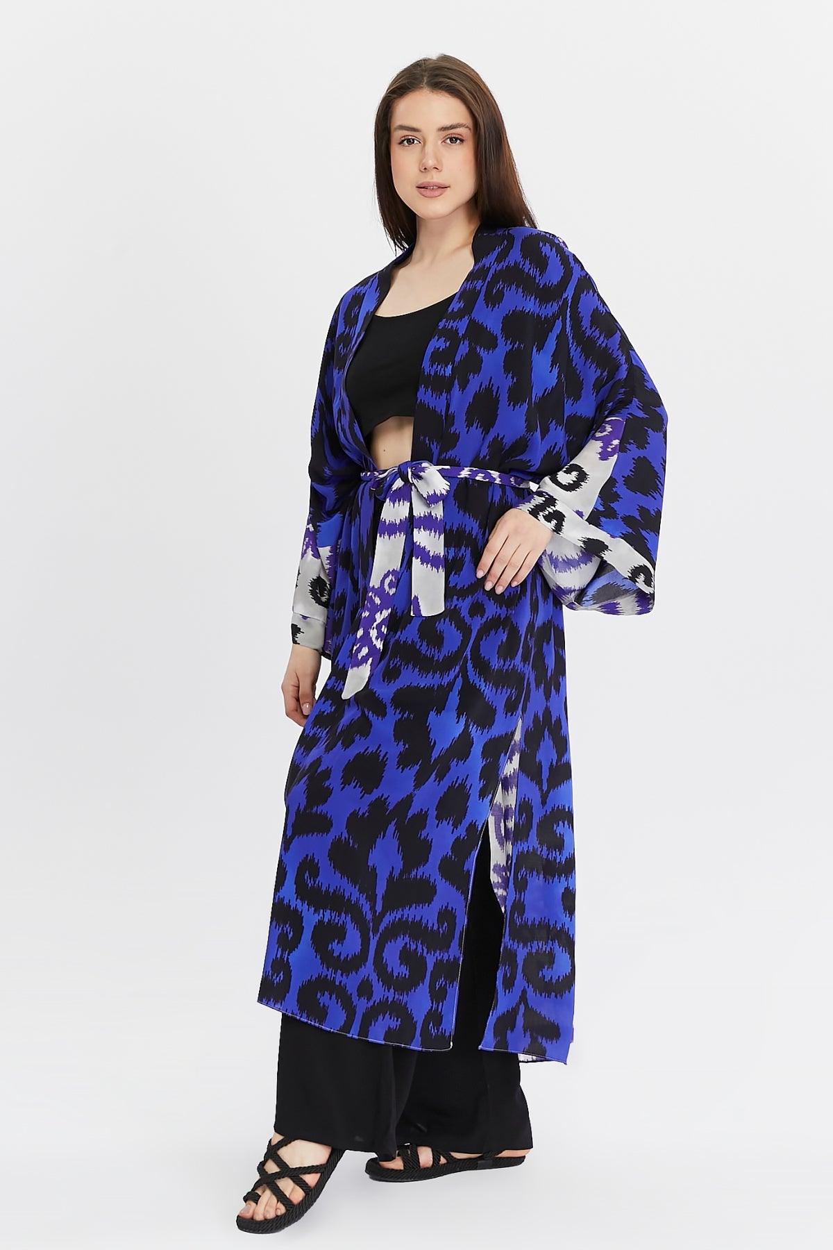 Mor Desenli Kimono Giyim > Kimono & Kaftan butik bohem giyim – Yılday Gür Butik