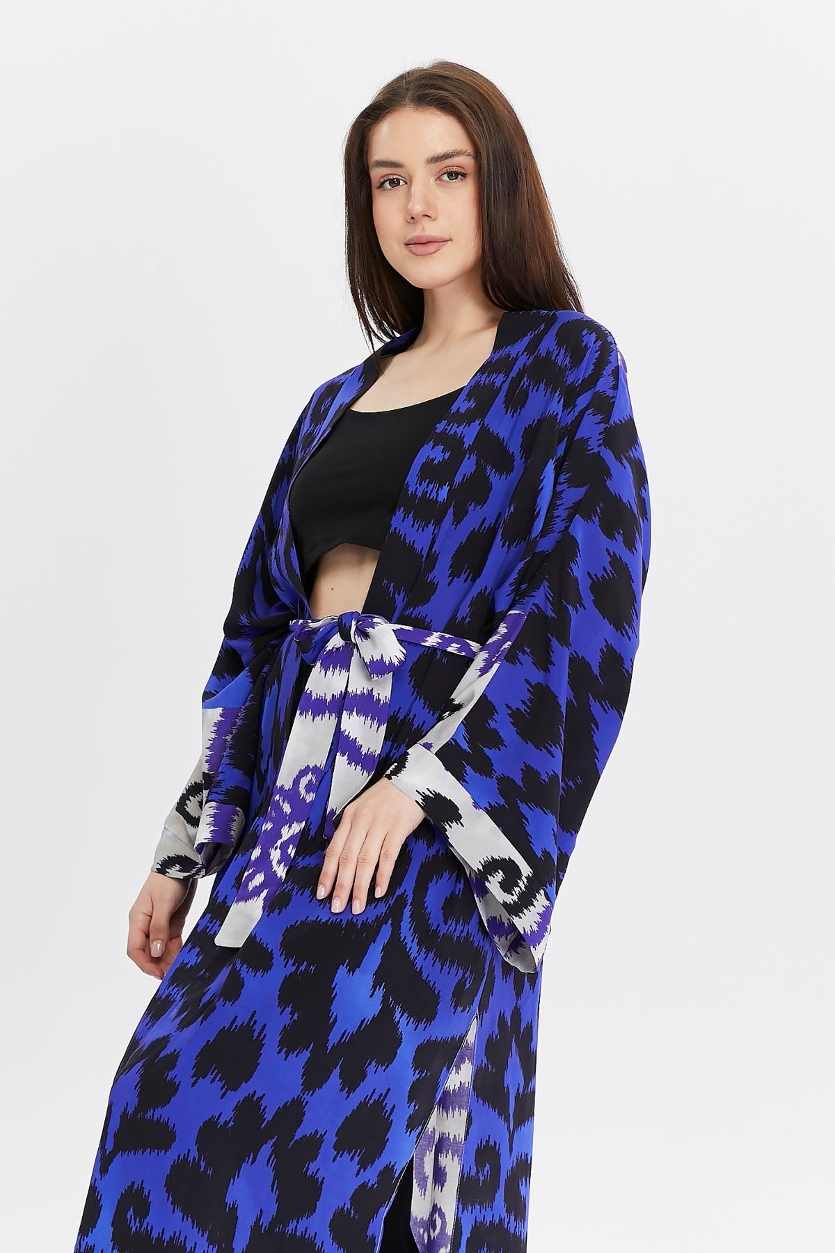 Mor Desenli Kimono Giyim > Kimono & Kaftan butik bohem giyim – Yılday Gür Butik
