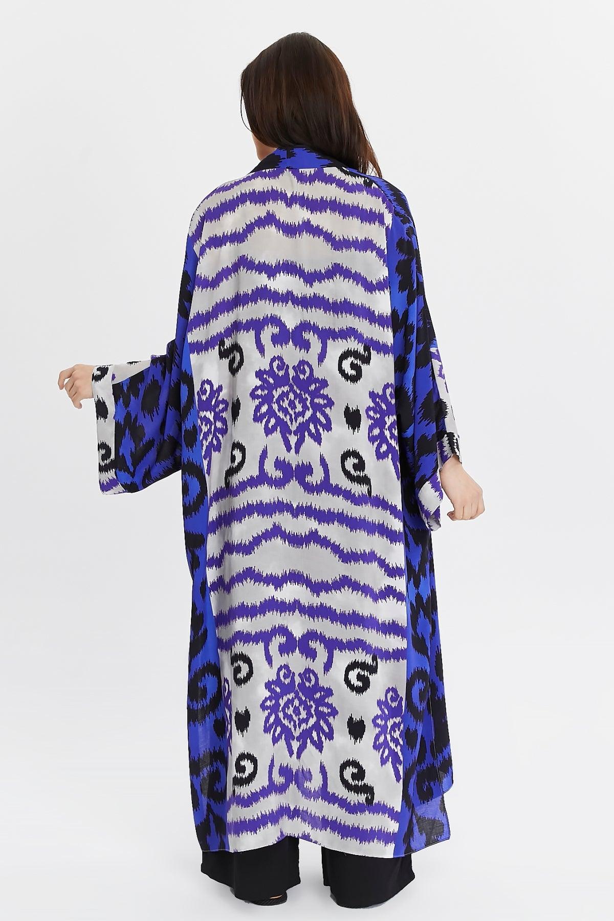Mor Desenli Kimono Giyim > Kimono & Kaftan butik bohem giyim – Yılday Gür Butik