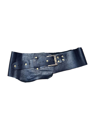Presley El Yapımı Siyah Deri Aksesuar - Vintage Doku Tasarımı – Bohem Tarz Kadın Giyim Tasarım | Yılday Gür Butik
