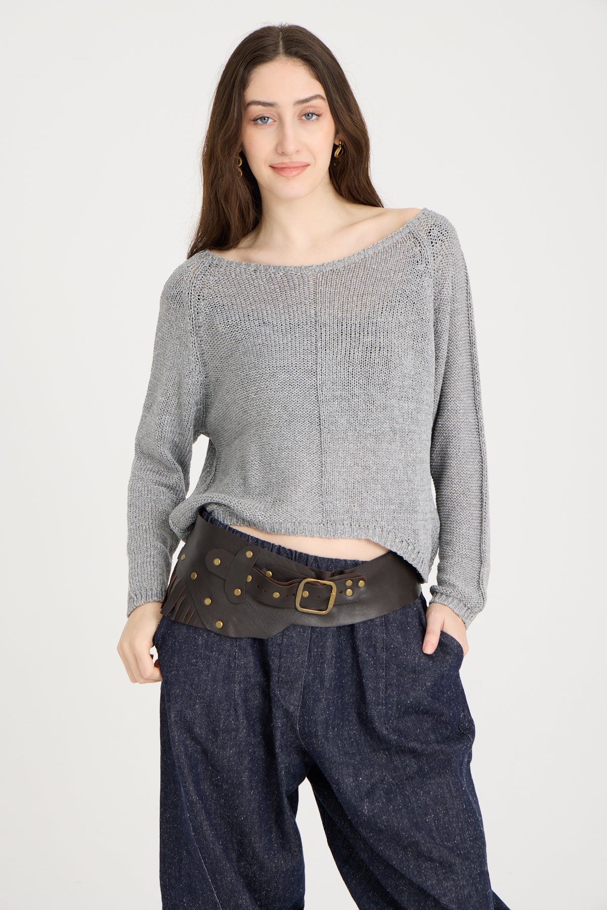 Saddlewood El Yapımı Püsküllü Deri Kemer Aksesuar > Kemer butik bohem giyim – Yılday Gür Butik Üsküdar Emaar