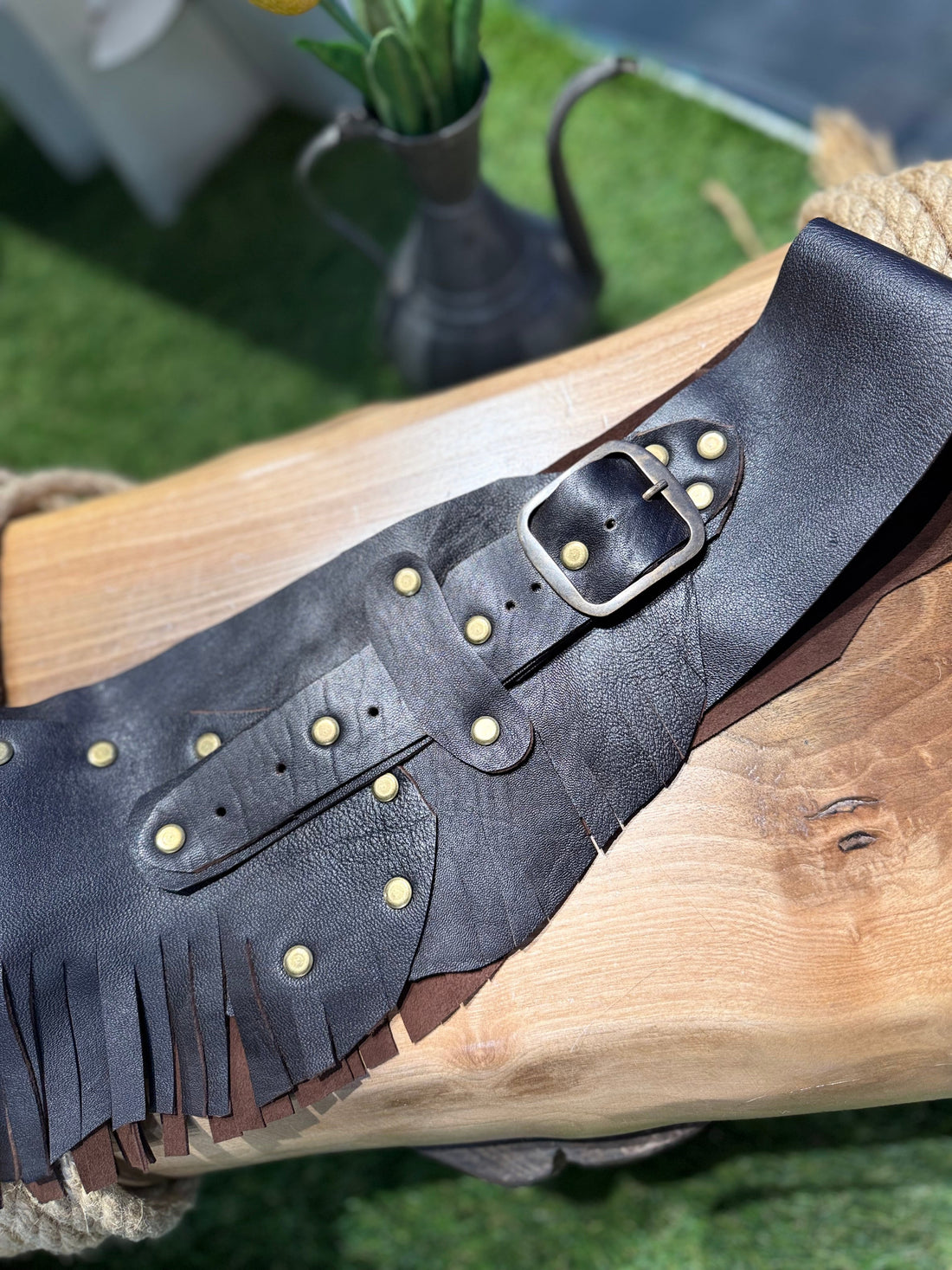 Sawyer El Yapımı Püsküllü Hakiki Deri Bohem Korse Kemer Aksesuar > Kemer butik bohem giyim – Yılday Gür Butik Üsküdar Emaar