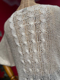 Simli Beyaz Saç Örgü Triko Giyim > Üst Giyim > Kazak & Hırka > Kazak butik bohem giyim – Yılday Gür Butik Üsküdar Emaar