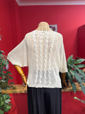 Simli Beyaz Saç Örgü Triko Giyim > Üst Giyim > Kazak & Hırka > Kazak butik bohem giyim – Yılday Gür Butik Üsküdar Emaar