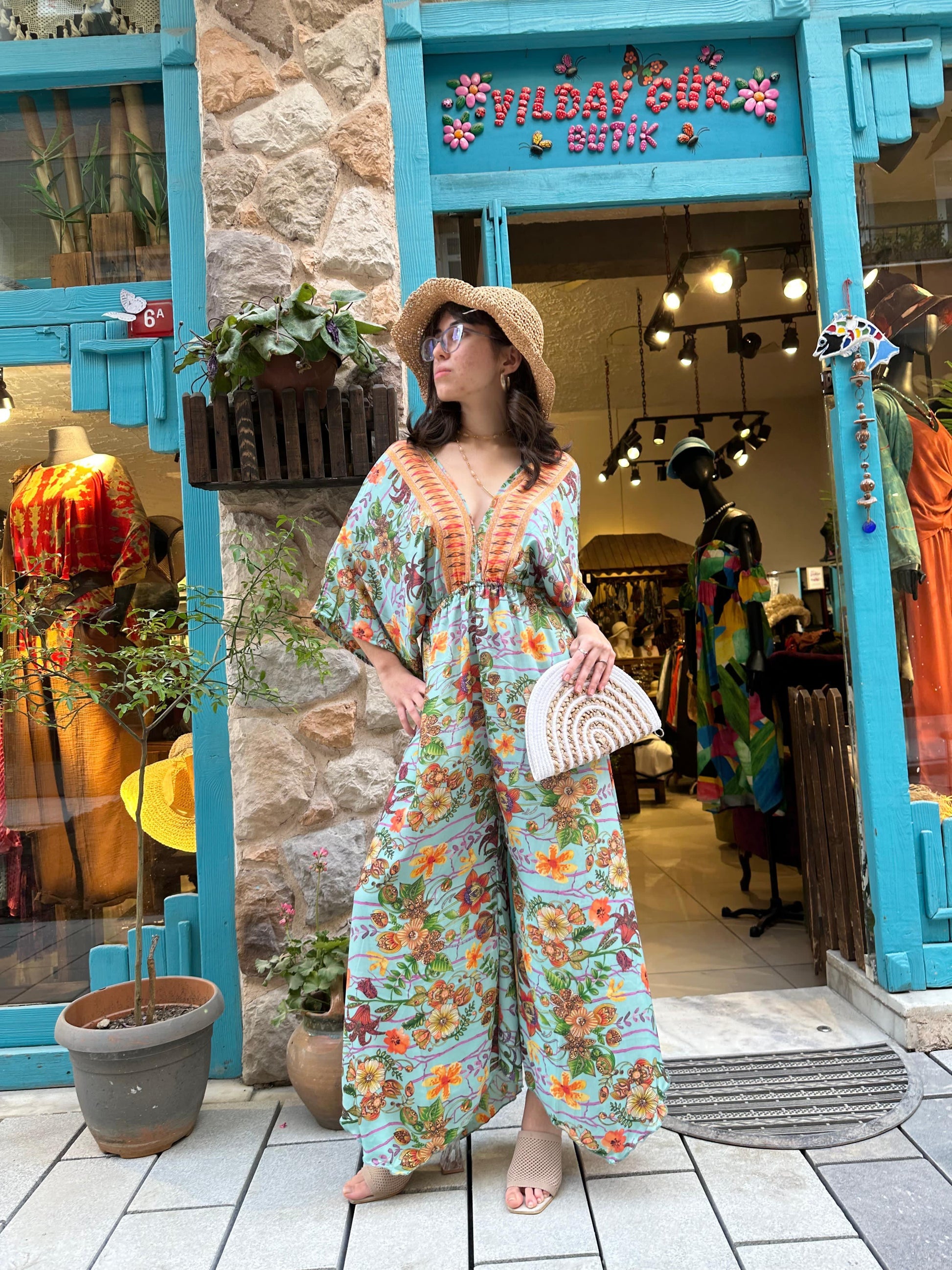 Sırt Bağlama Detaylı İpek Elbise - İthal Ürün, Zarif ve Şık Tasarım Giyim > Elbise butik bohem giyim – Yılday Gür Butik Üsküdar Emaar