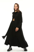 Siyah Triko Degaje Tunik - Yumuşak, Konforlu ve Şık Tasarım Giyim > Üst Giyim > Bluz & Tunik > Tunik butik bohem giyim – Yılday Gür Butik