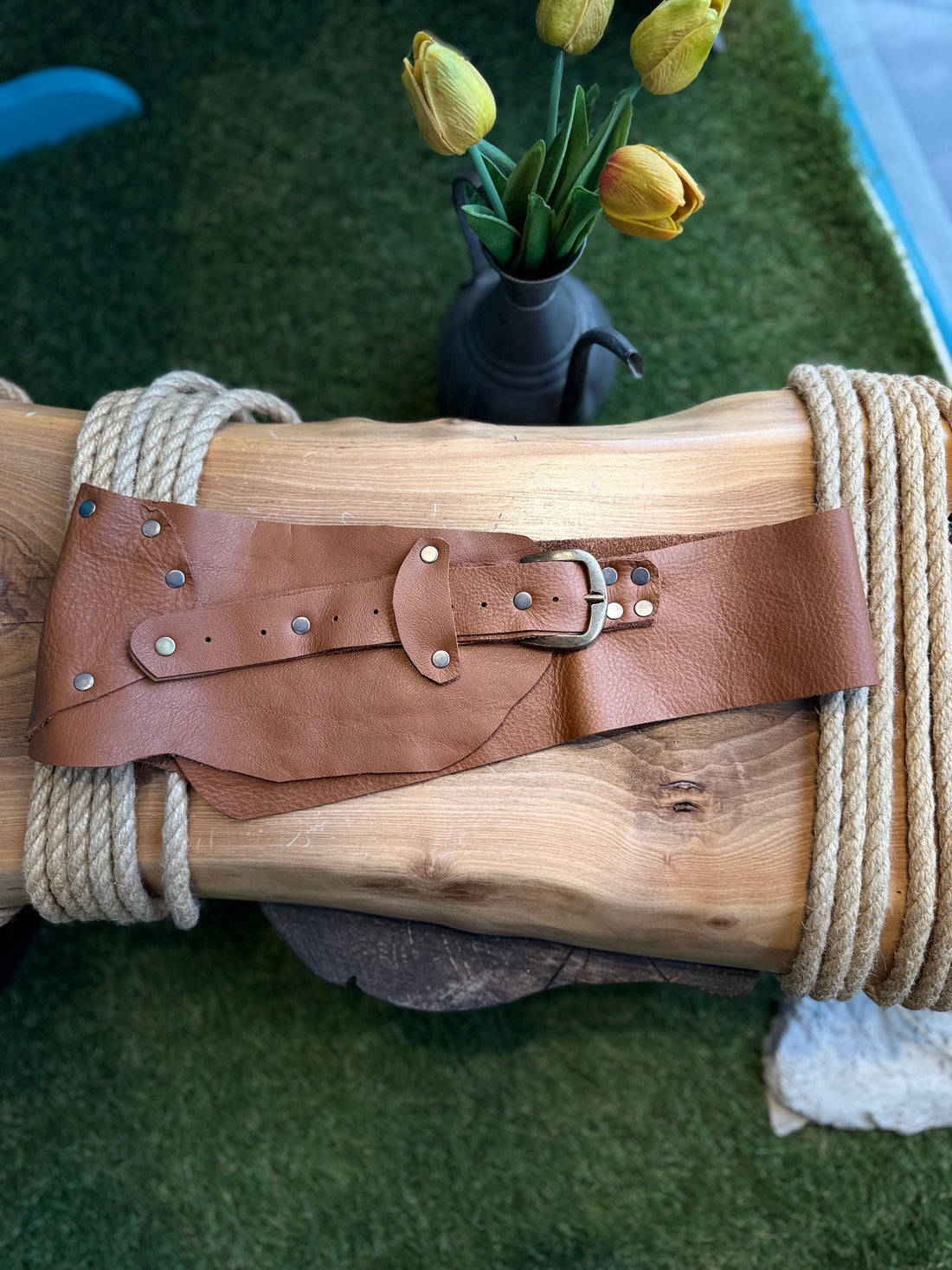 Thaddeus El Yapımı Hakiki Deri Bohem Korse Kemer – Bohem Tarz Kadın Giyim Tasarım | Yılday Gür Butik
