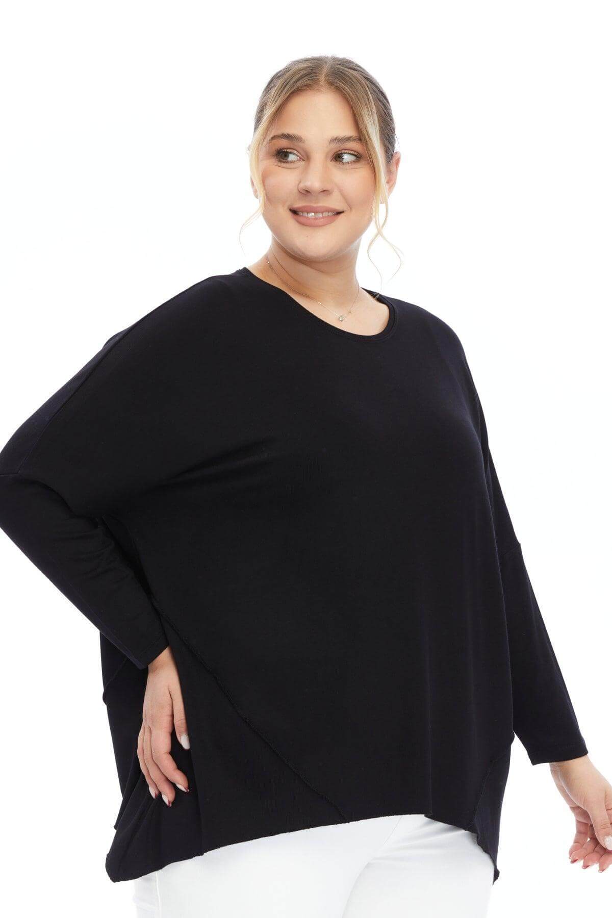 Triko Siyah Bluz Giyim > Bluzlar butik bohem giyim – Yılday Gür Butik Üsküdar Emaar