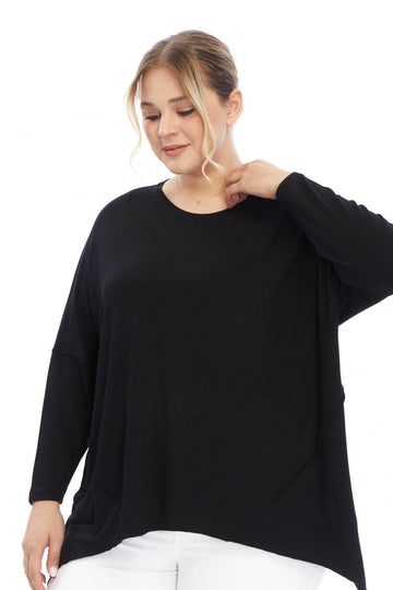 Triko Siyah Bluz Giyim > Bluzlar butik bohem giyim – Yılday Gür Butik Üsküdar Emaar