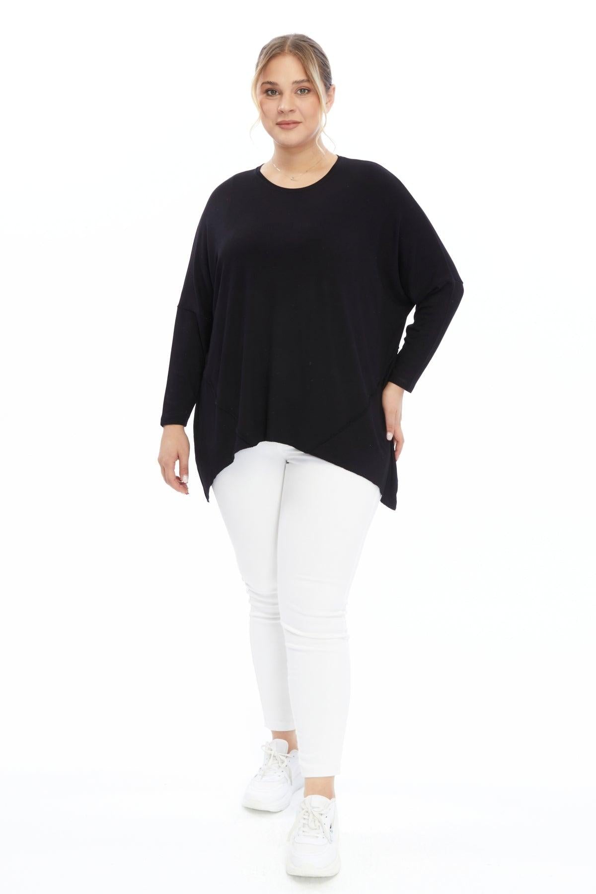 Triko Siyah Bluz Giyim > Bluzlar butik bohem giyim – Yılday Gür Butik Üsküdar Emaar