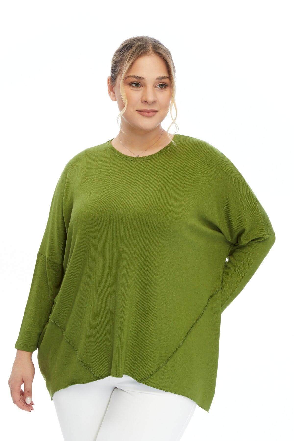 Triko Yeşil Bluz Giyim > Bluzlar butik bohem giyim – Yılday Gür Butik Üsküdar Emaar