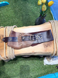 Western Aurenza Çift Tonlu Tasarım Hakiki Deri Kemer - Boho Chic Stili – Bohem Tarz Kadın Giyim Tasarım | Yılday Gür Butik