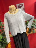 Yuvarlak Yaka Gri Triko Giyim > Üst Giyim > Kazak & Hırka > Kazak butik bohem giyim – Yılday Gür Butik Üsküdar Emaar