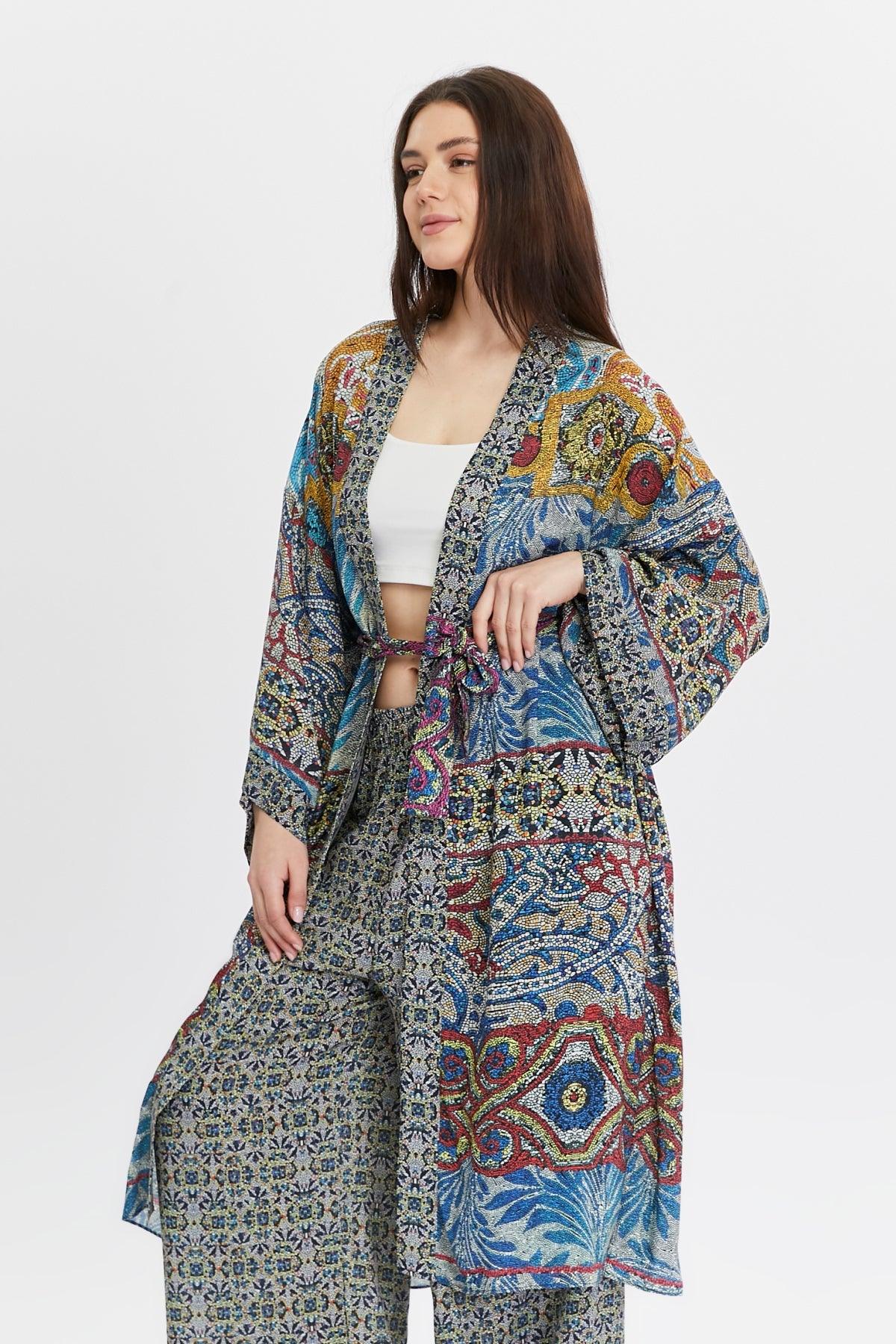 Zeugma Desenli Kimono – Şık ve Rahat Tarz butik bohem giyim – Yılday Gür Butik Üsküdar Emaar